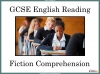 GCSE Reading Fiction Comprehension Teaching Resources (slide 1/43)